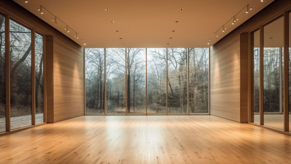 Podłoga drewniana w nowoczesnym wnętrzu