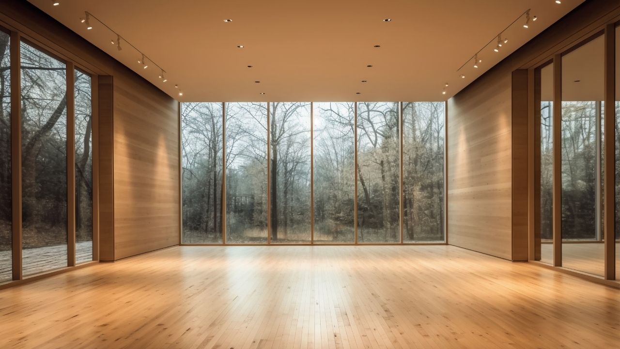 Podłoga drewniana w nowoczesnym wnętrzu